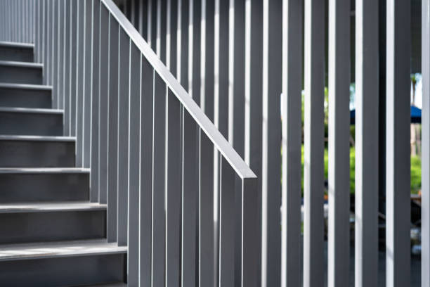 istock Details of stairs and railing 1096967580