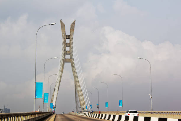 istock Cable-stayed bridge, suspension bridge - Lagos, Nigeria 1096968326