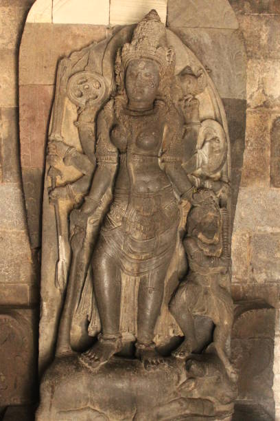 Wall of Prambanan temple
