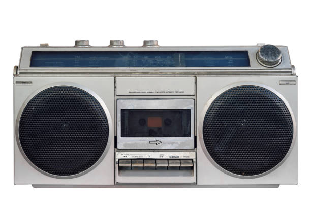istock vintage stereo on isolated white with clipping path. 1096973868