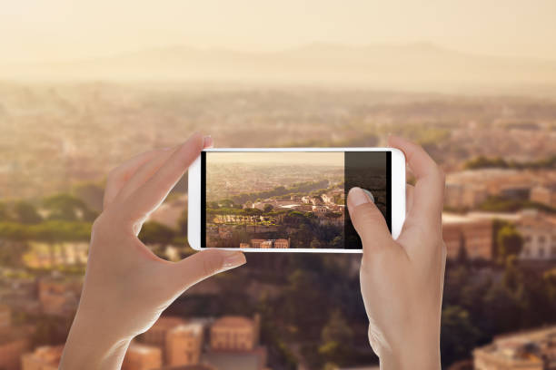 istock A man shooting panorama of Rome 1096974302