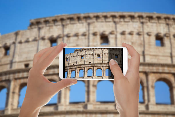 istock A man shooting the Colosseum 1096974306