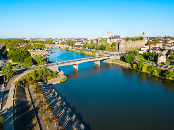 istock Angers aerial panoramic view, France 1096975974