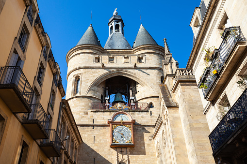 La grosse cloche or Big Bell Tower is an ancient tower in the centre of Bordeaux city in France