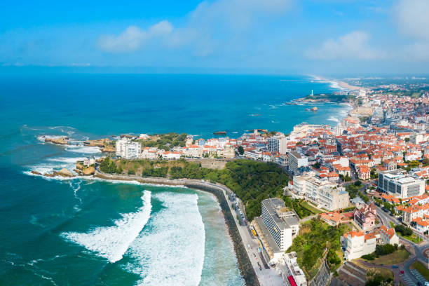 istock Biarritz aerial panoramic view, France 1096976012