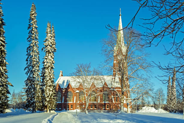 istock Church in Mikkeli in winter. 1096990704