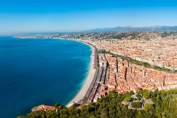 istock Nice aerial panoramic view, France 1096992112