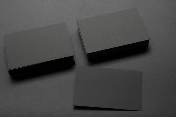 istock Business cards Mockup on color background. Flat Lay. copy space for text 1096995292