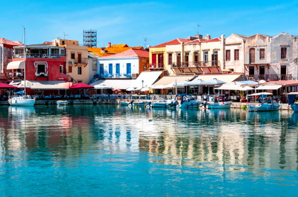 istock Venetian Harbor of Rethymnon, Crete island, Greece 1097006868
