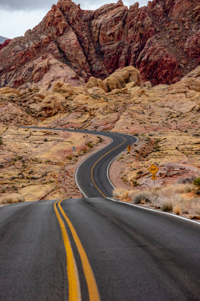istock Empty Desert Road on Red Rock Canyon 1097030368