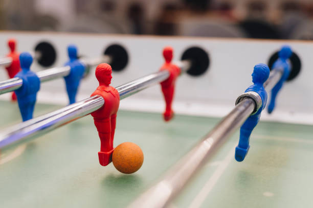istock Close-Up Of Foosball Table 1097031984