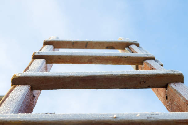 istock stair in sky covered ice frost 1097038940