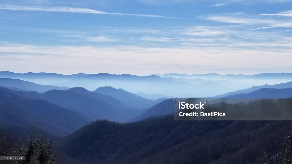Cold Mountain Lanscape (3) Winter Cold Sky and Mountains Mountain Stock Photo