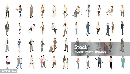 istock People icons subtle color 1097057320