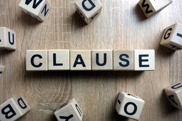 istock Clause word from wooden blocks 1097058370