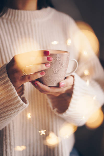 istock Woman drinking coffee on a cold winter day 1097063912