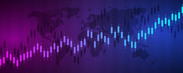 istock Stock market and exchange.Financial data chart. Chart analytics economic concept. Business concept reports and investment on dark background. Vector illustration. 1097068996