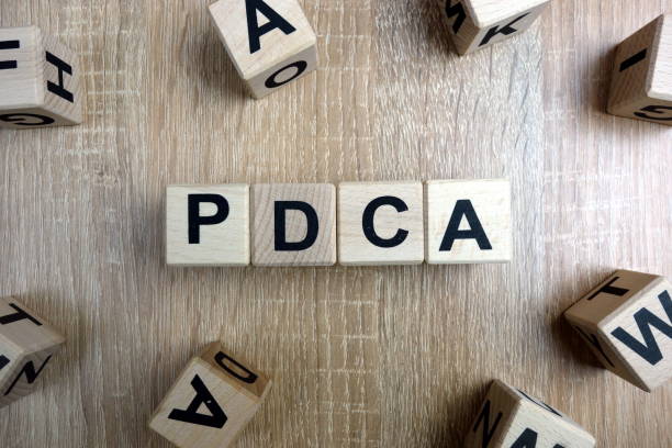 istock Pdca word from wooden blocks on desk 1097072356