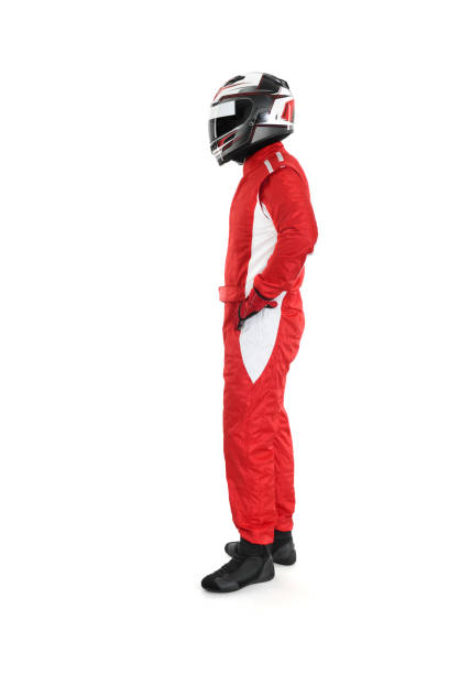 Race car driver Race car driver on a white background race car driver stock pictures, royalty-free photos & images