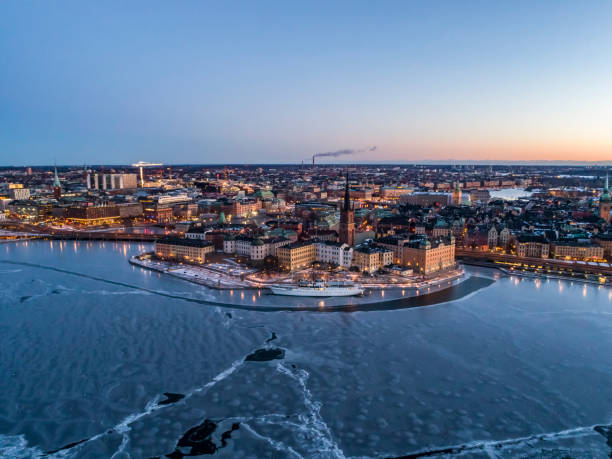 istock Aerial view over Riddarholmen in Stockholm 1097087426