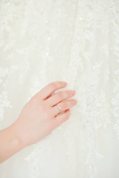 istock brides hand on the wedding dress 1097098240