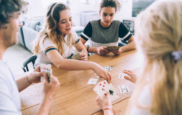 istock Family Playing Cards 1097098860
