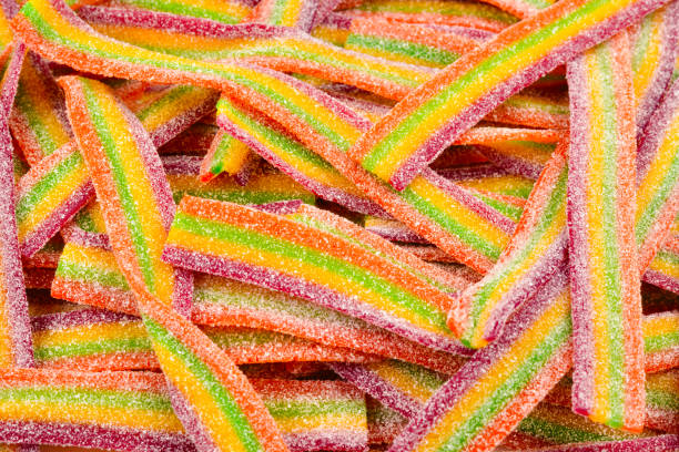 istock Colorful jelly beans background. Jelly candies pattern. 1097099830