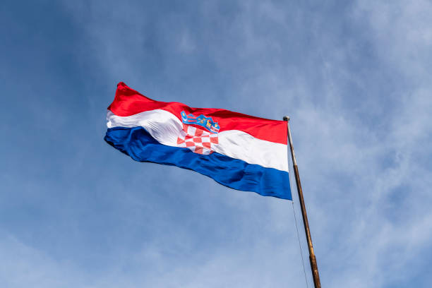 istock The Croatian flag 1097101168