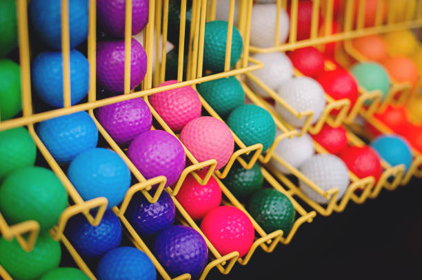 istock Colorful Golf Balls at Putt Putt 1097112668