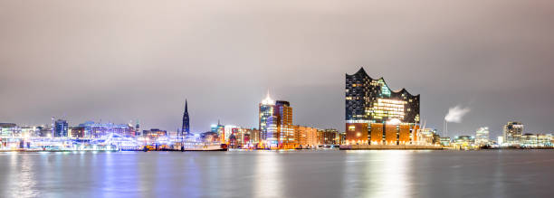 istock Elbphilharmonie and Hamburg harbor at night 1097118730