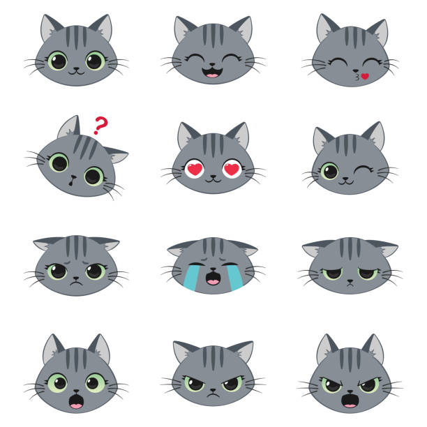 Emoticon Cat Illustrations, Royalty-Free Vector Graphics & Clip Art - iStock