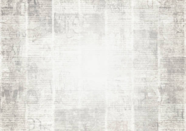Newspaper with old grunge vintage unreadable paper texture background