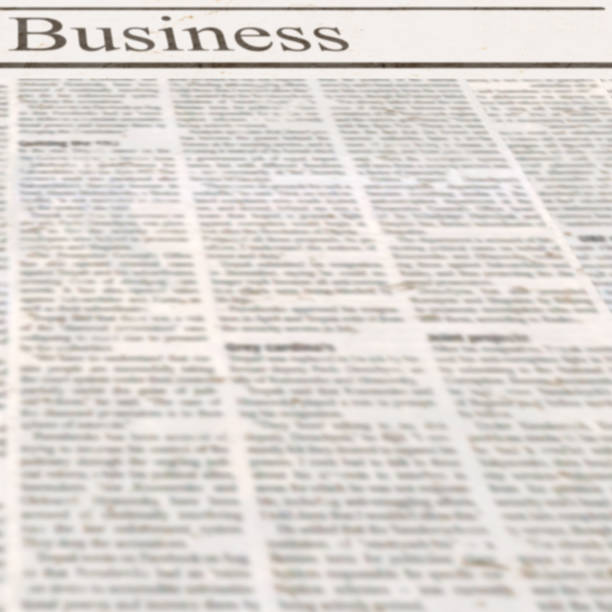 istock News newspaper with headline Business and old unreadable text 1097123742