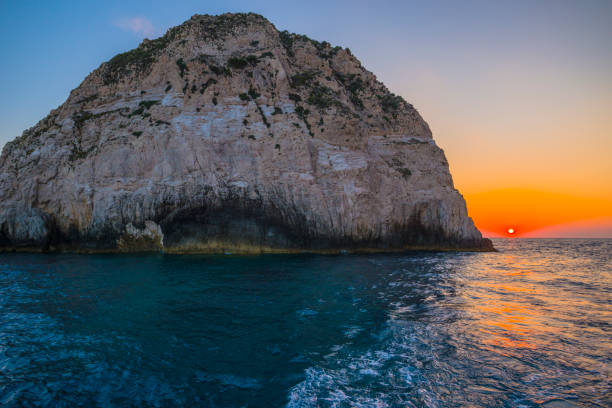 Amazing sunset at keri  in Zakynthos island