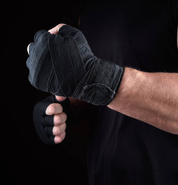 istock athlete stands in a fighting stance 1097129960