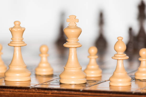 istock Chess photographed on a chessboard 1097132704