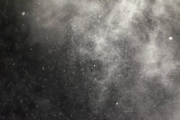 istock abstract splashes of water on a black background - Image 1097136896