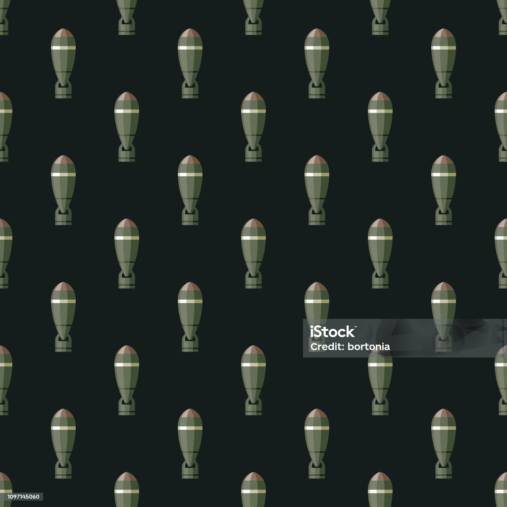 Ba Bomb Pattern Bomb Seamless Military Pattern Stock Illustration - Download Image Now ...
