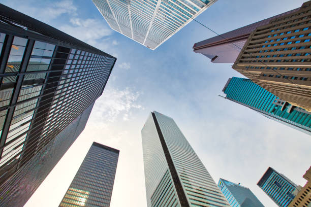 istock Toronto skyline in financial downtown district near Bay and King intersection 1097152732