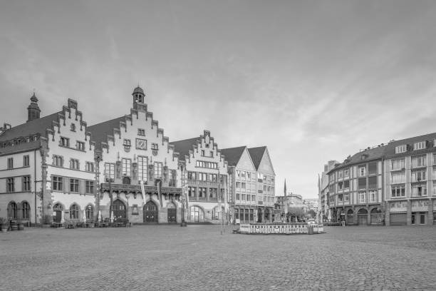 istock Frankfurt Old town square romerberg at twilight 1097160300