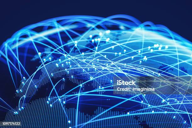 Weltweite Verbindungen Stockfoto und mehr Bilder von Verbindung - Verbindung, Globus, Austauschen