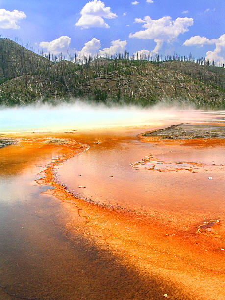 Yellowstone - Grand Prismatic Hot Spring stock photo