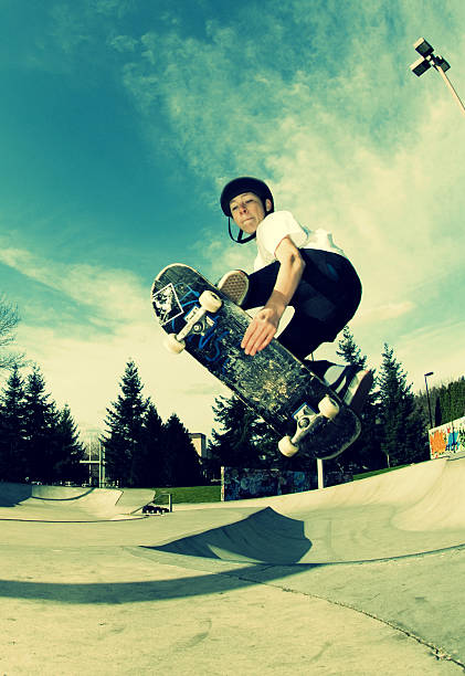 modo de lista de opções - skateboard park skateboarding road trip balance imagens e fotografias de stock