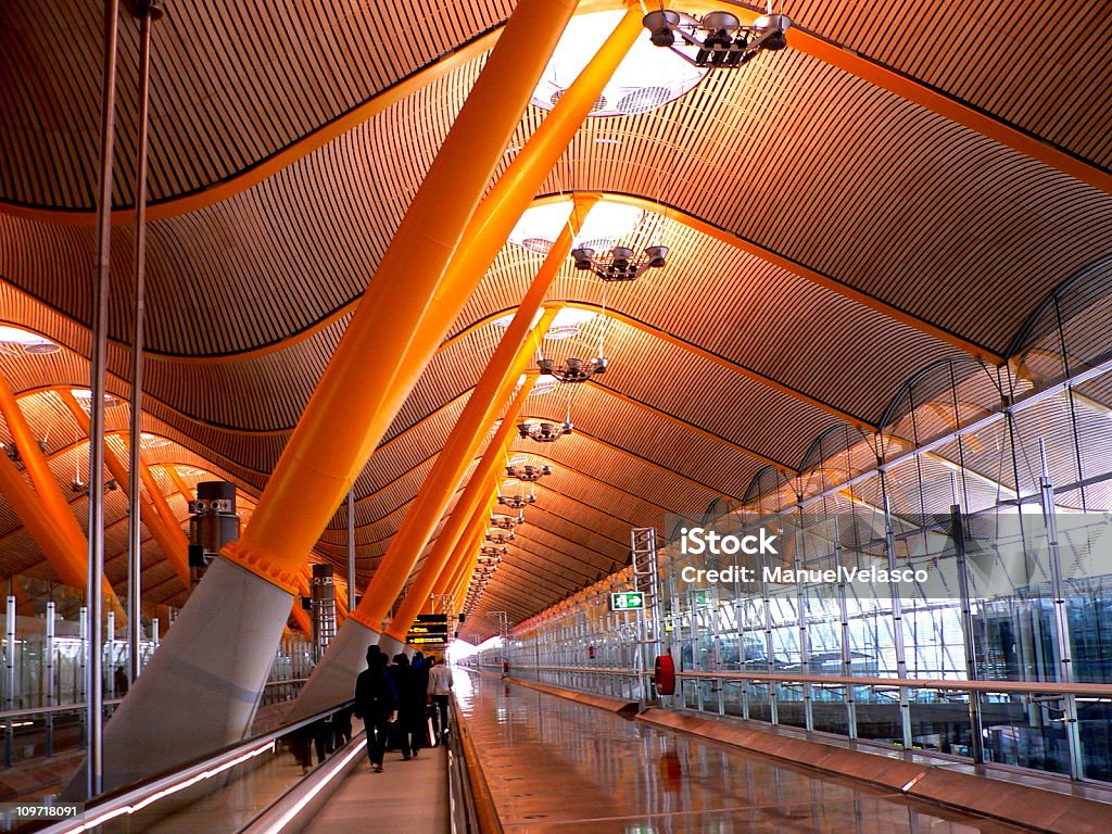 Airport terminal, T4 Madrid  Airport Stock Photo