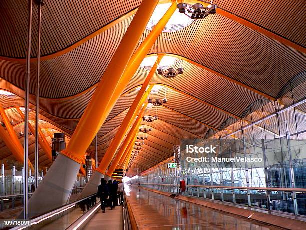 Airport Terminal T4 Madrid Stock Photo - Download Image Now - Airport, Madrid Barajas Airport, Madrid