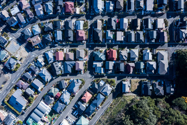 istock A town where a large residential area spreads 1097181520