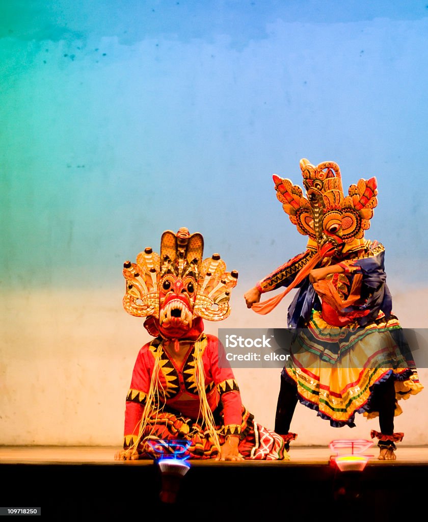 Ballo Sri Lanka tradizionali Maschera - Foto stock royalty-free di Sri Lanka