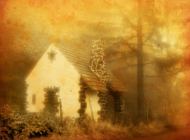 istock Old House in Foggy Forest 109718285