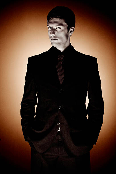 istock Portrait of Evil Looking Businessman, Toned 109718503