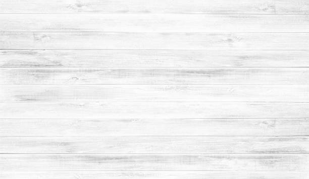 White wood floor texture background. stock photo